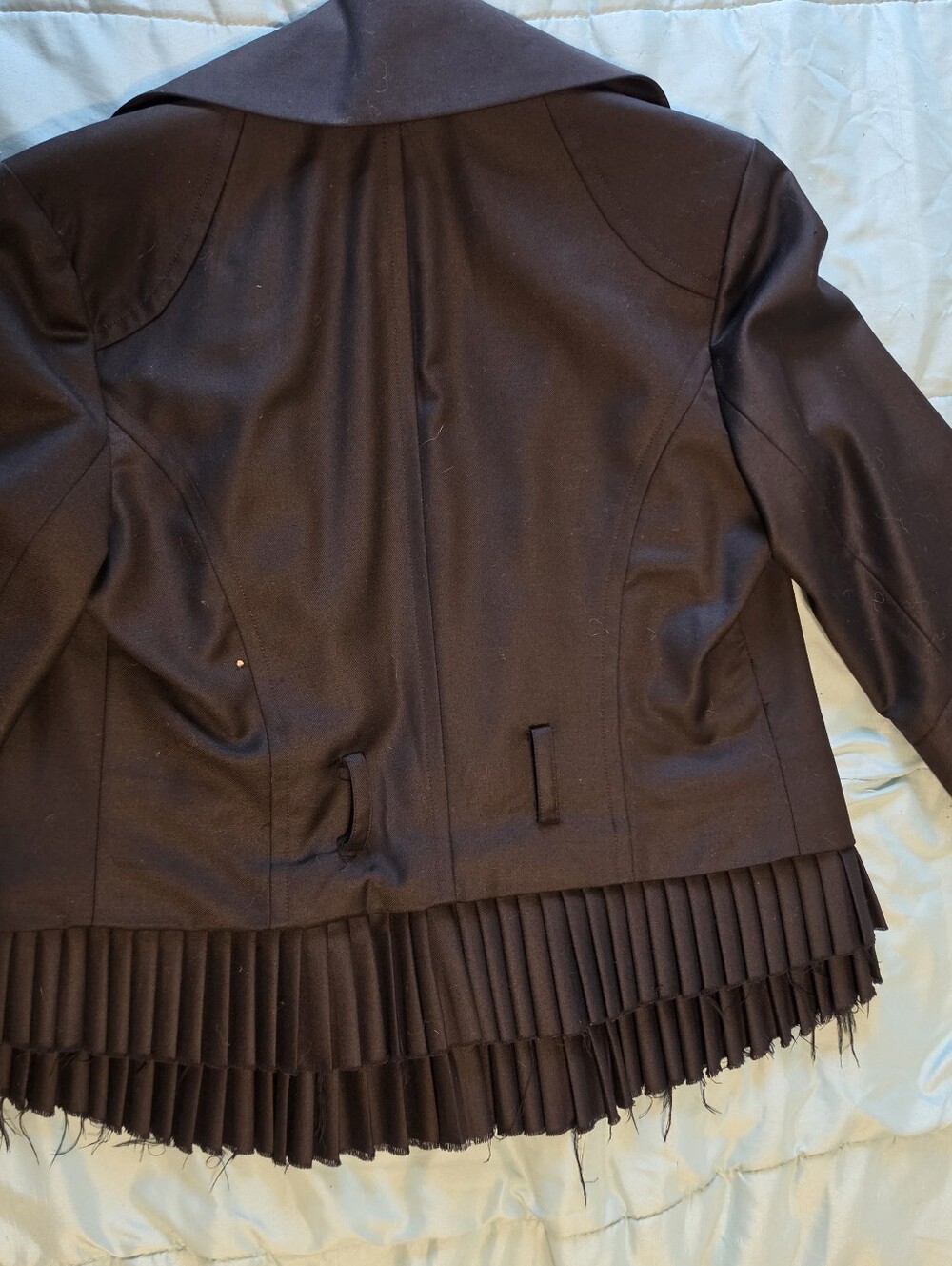 L.A.M.B. Gwen Stefani Black Wool Pirate Blazer Size 8 GUC - Picture 7 of 10